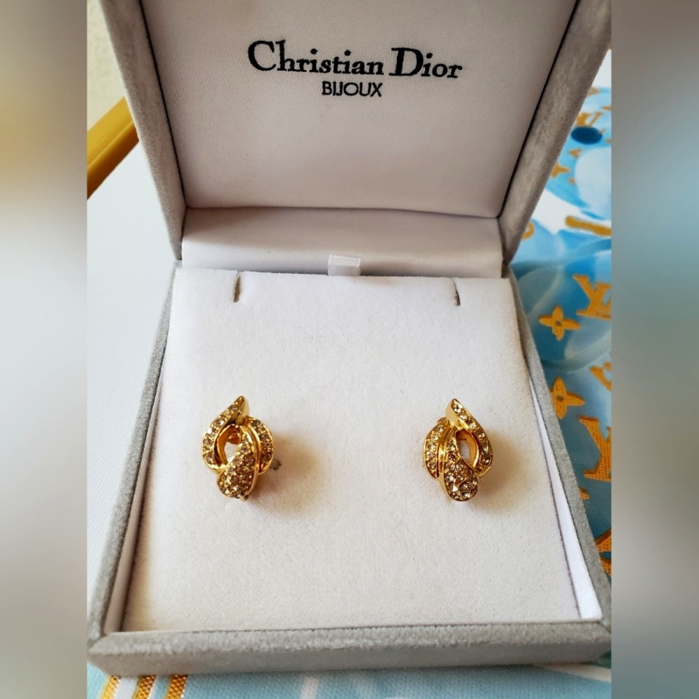 Christian Dior Clip On Earrings
